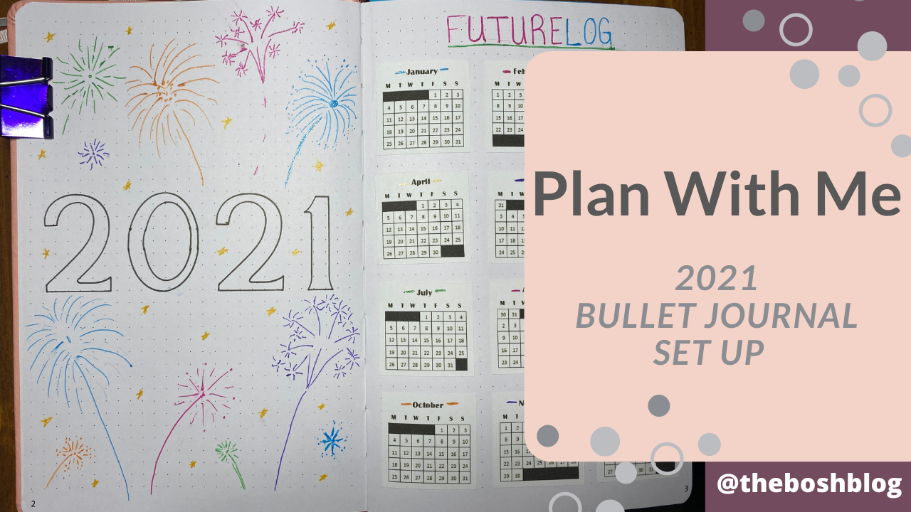 Plan With Me 2021 Bullet Journal Set UP\p YouTube ThumbNail