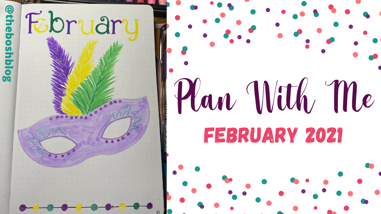 plan with me february 2021 bullet journal