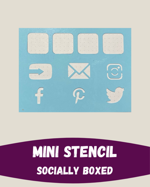 Mini Stencil Socially Boxed